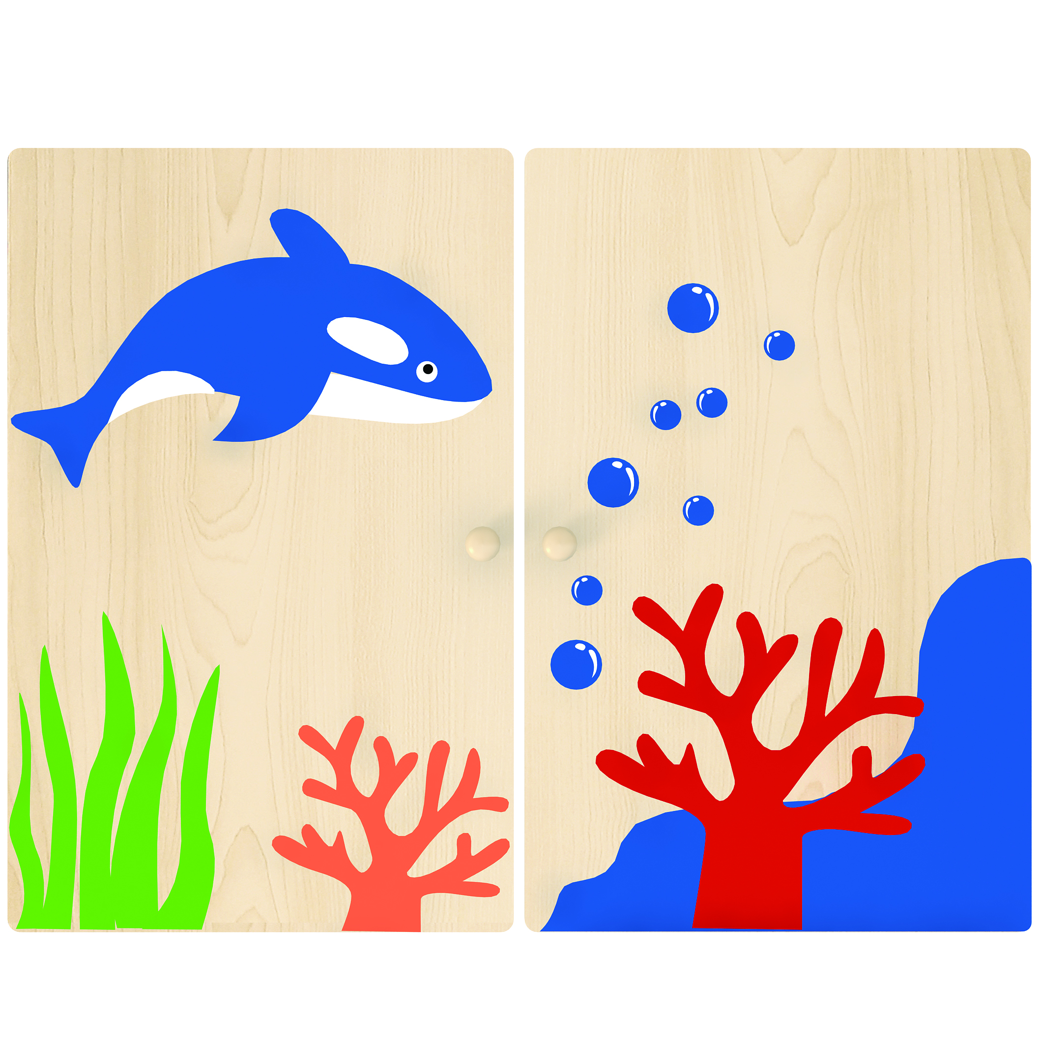 KB1-ZT04MB-S03天空海洋顶柜门-珊瑚