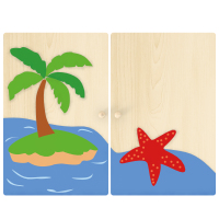 KB1-ZT04MB-S04天空海洋顶柜门-小岛