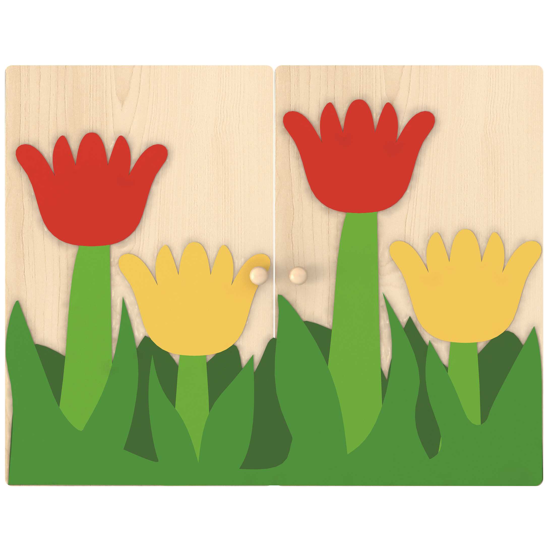 KB1-ZT03MB-S08花园门柜-红黄花