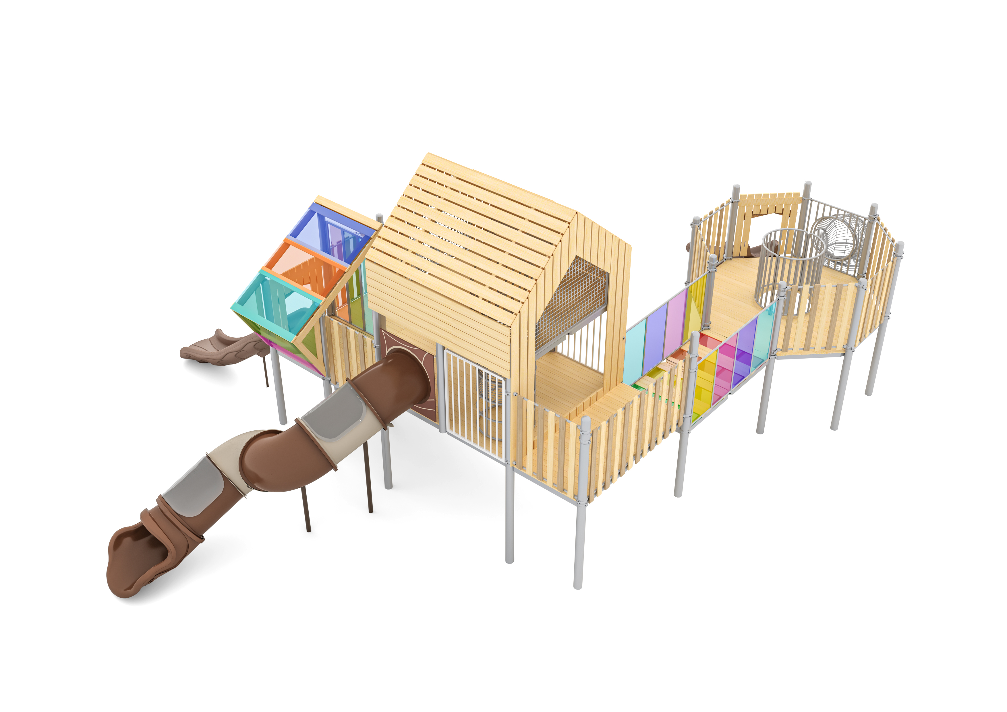 SWSC-0004空中走廊-简约小屋组合D-3