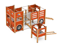 YJ001356-V01钻爬方块-消防车-1