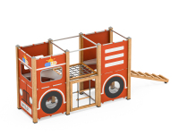 YJ001350-V01钻爬方块-消防车-小套装-1