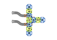 PDQB-210013C多边形攀爬球-10球双分段滑梯组合-2