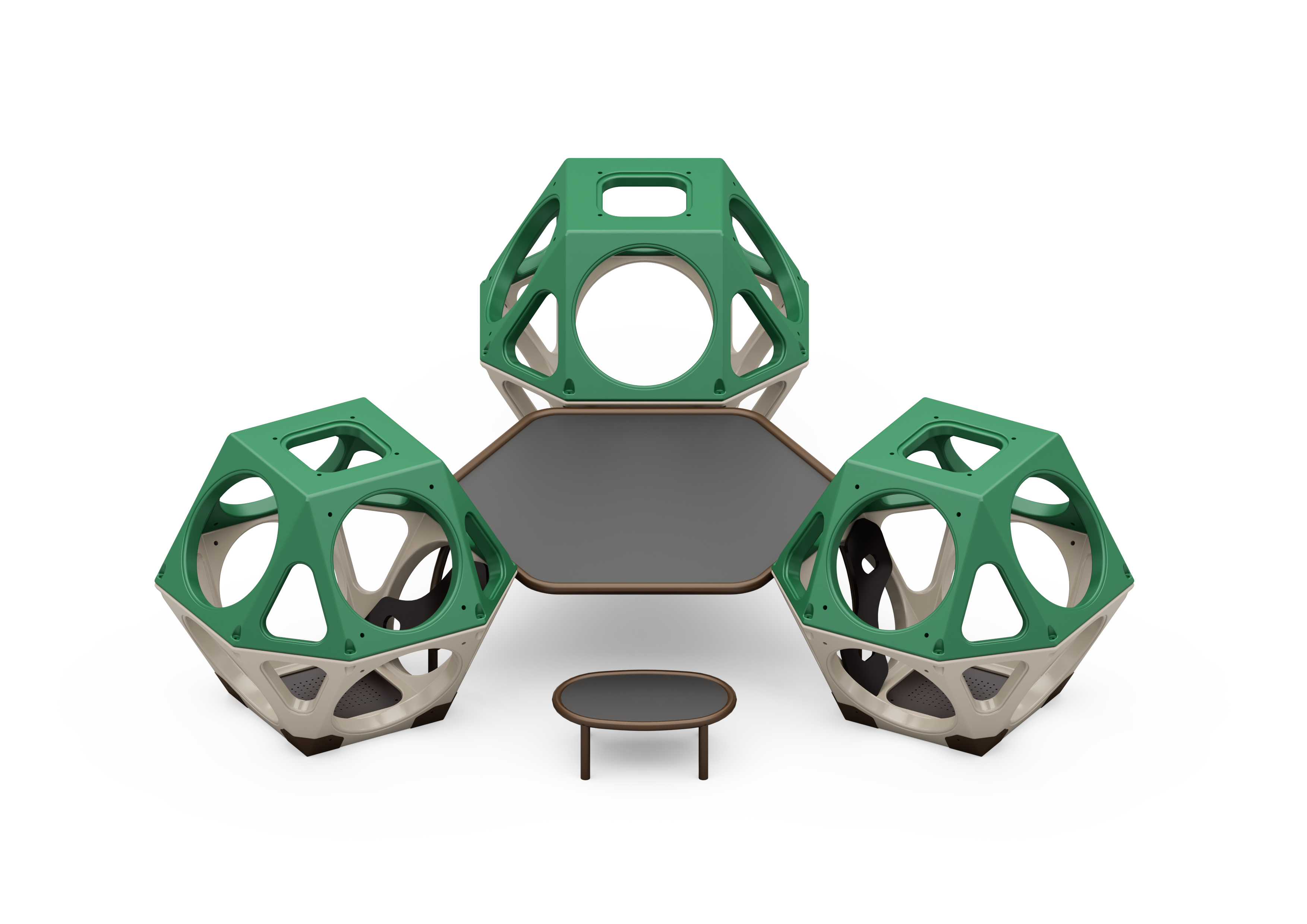 QB-210009N多边形攀爬球-3球平台组