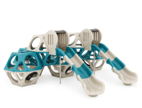 QB-210003多边形攀爬球-双组滑梯