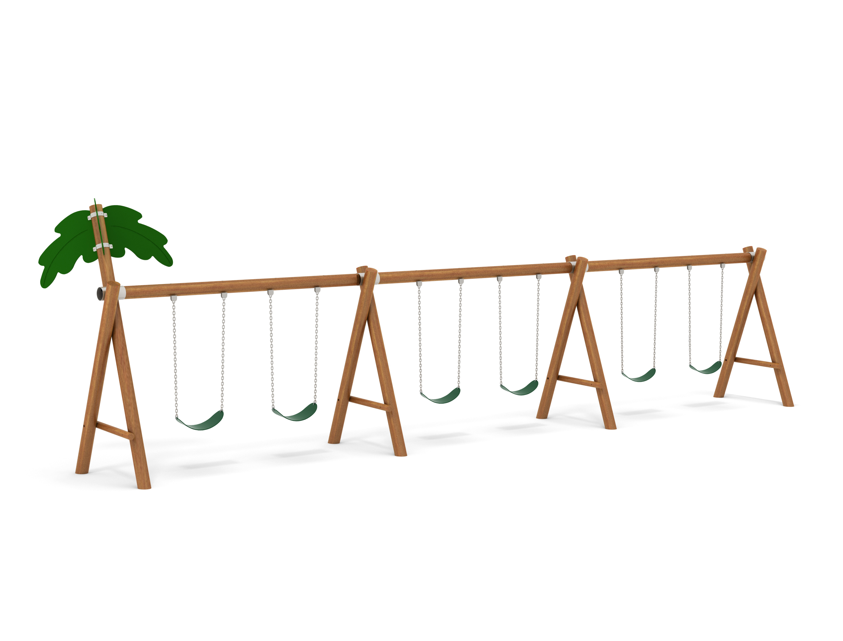 HW1-S316木制秋千-6人