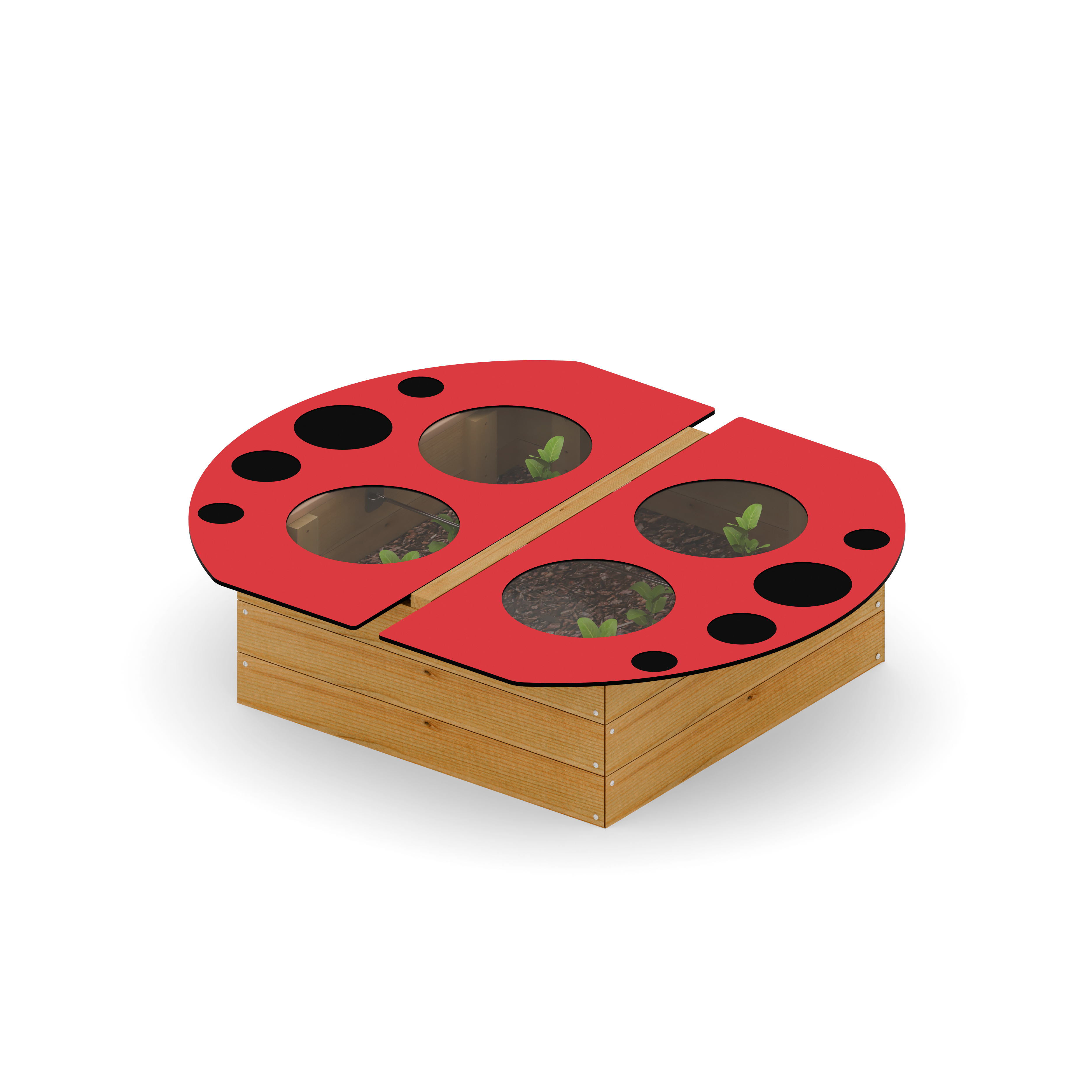 HW1-S007户外防虫防寒花圃-瓢虫