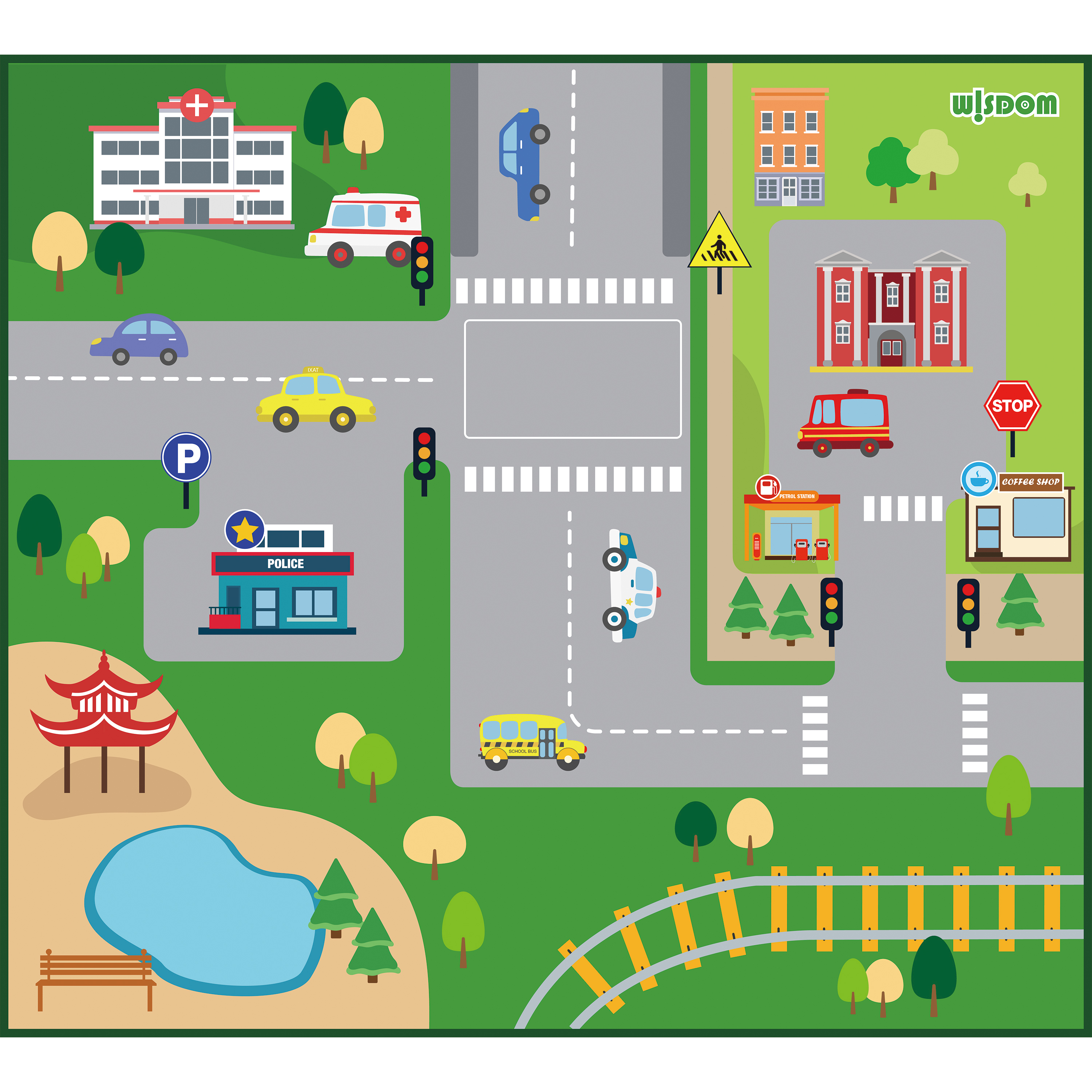 KB3DT335B城市主题地毯-小