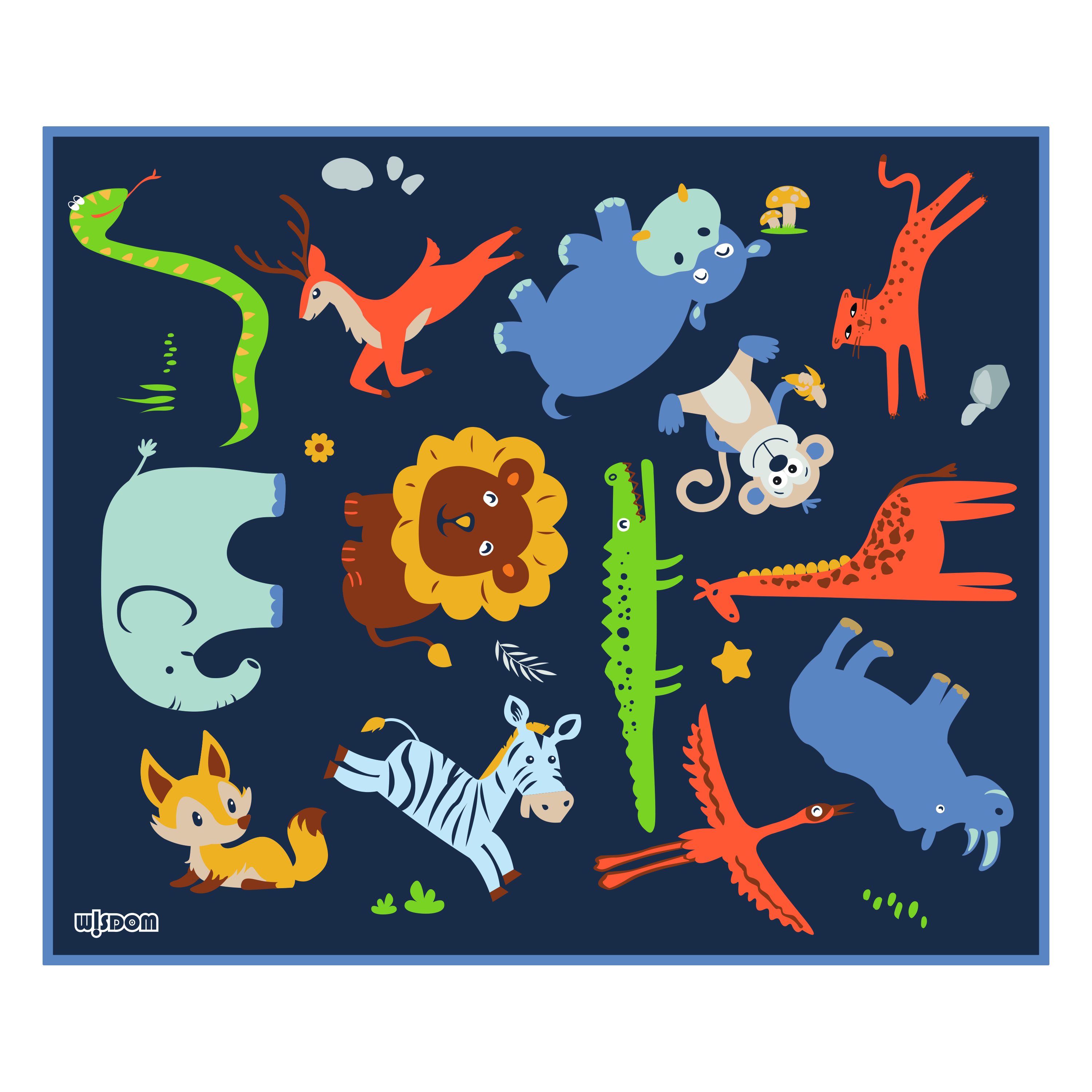 动物教学地毯-240×200cm