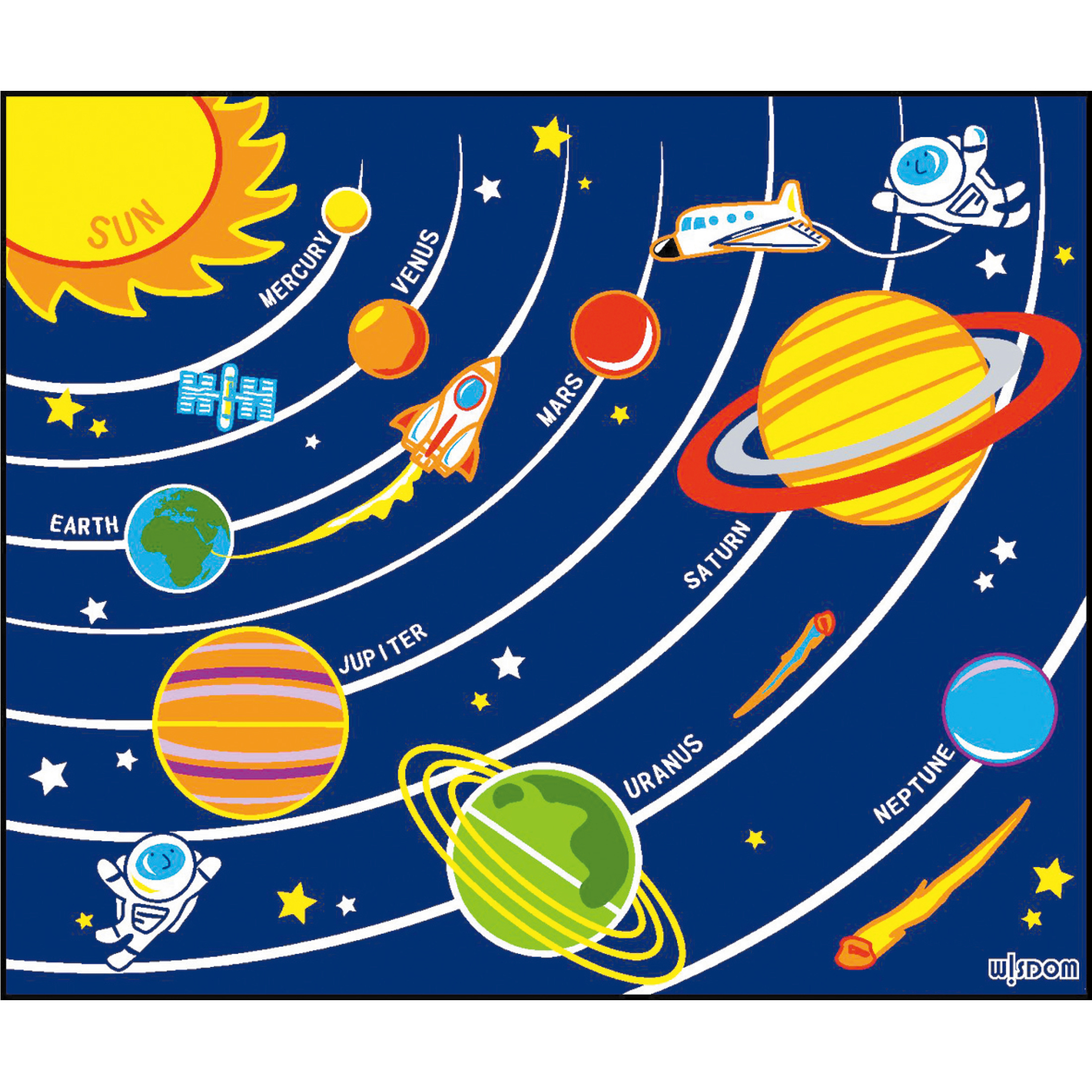 KB3-DT3001太阳系行星教学毯-2