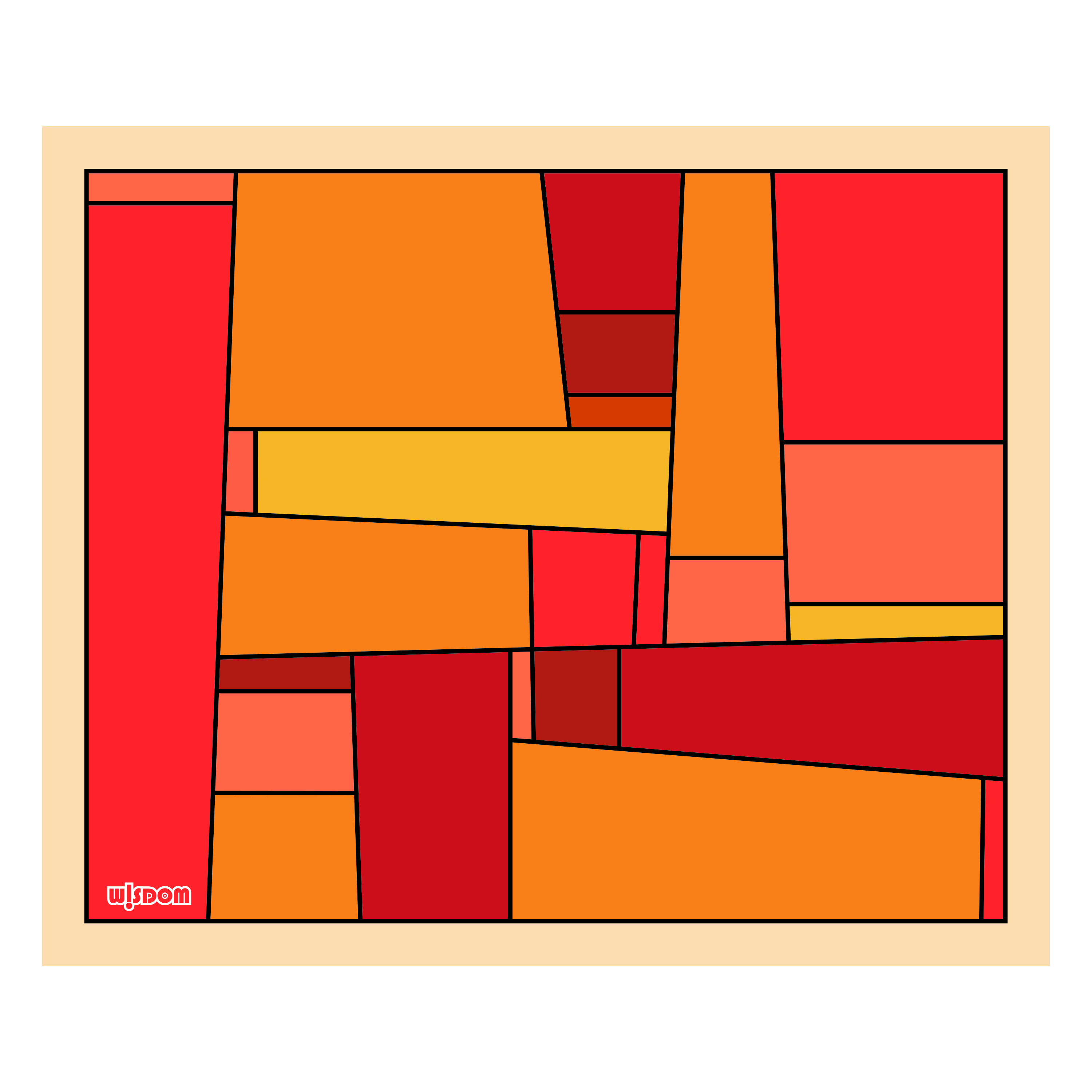 色彩地毯-暖色调-240×200cm