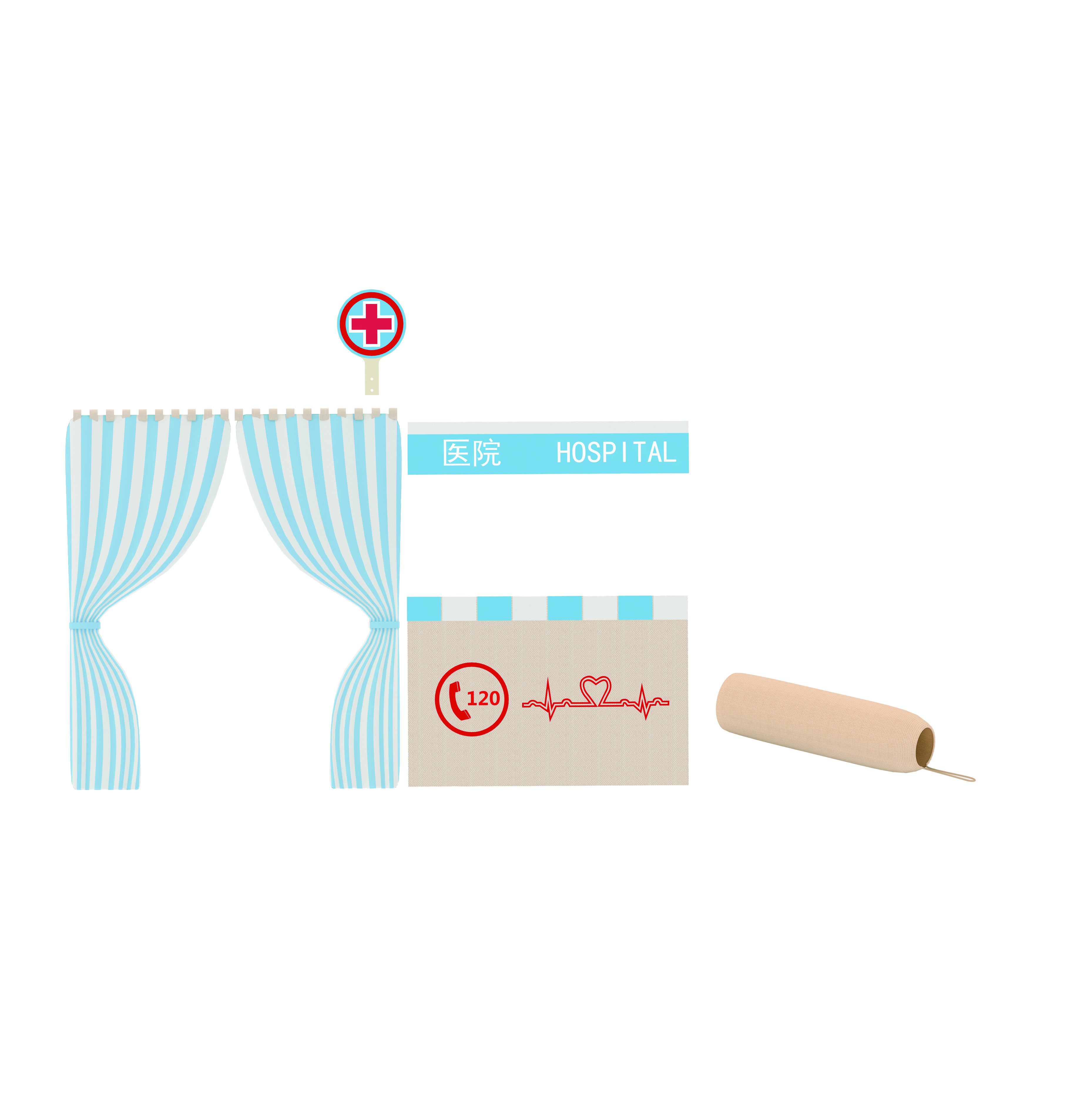 KB1-RP227-P01明星扮演小屋-医院主题装饰