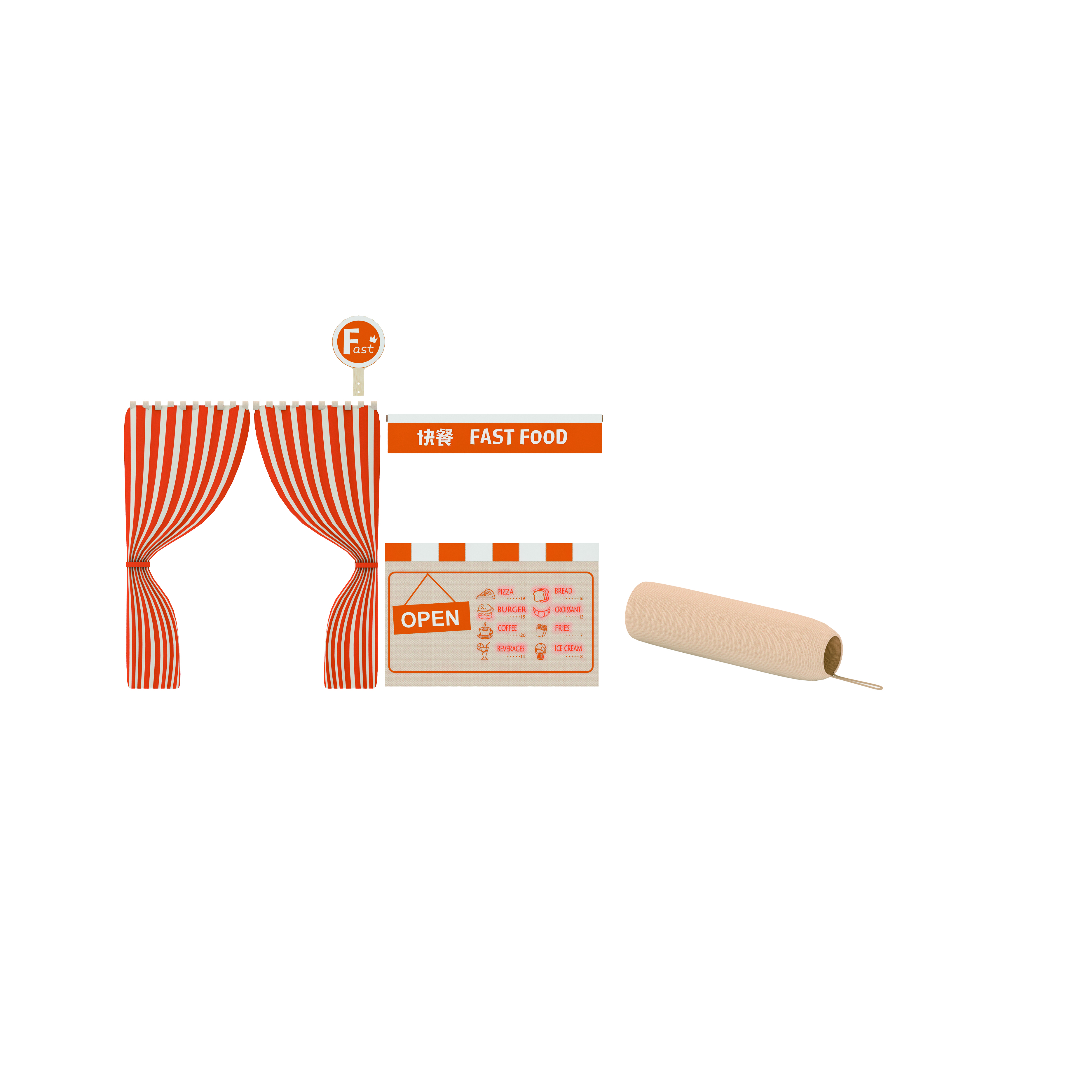 KB1-RP227-P06明星扮演小屋-餐厅主题装饰