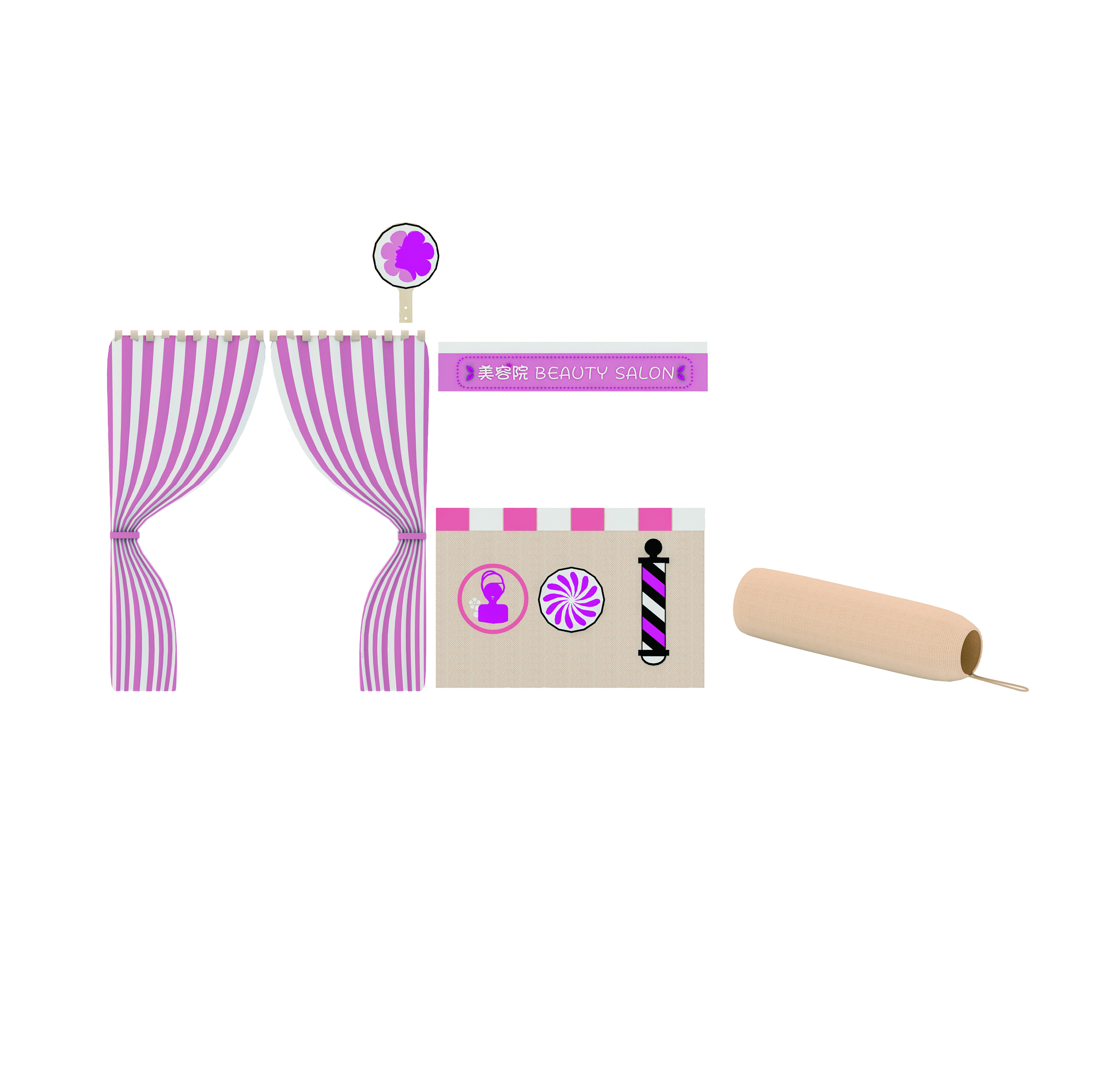 KB1-RP227-P05明星扮演小屋-美容院主题装饰