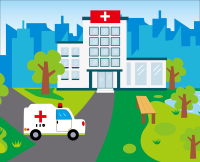 KB1-NX18008-B07舞台背景板-医院