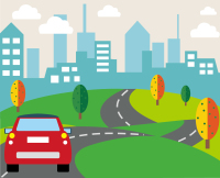 KB1-NX18008-B06舞台背景板-城市