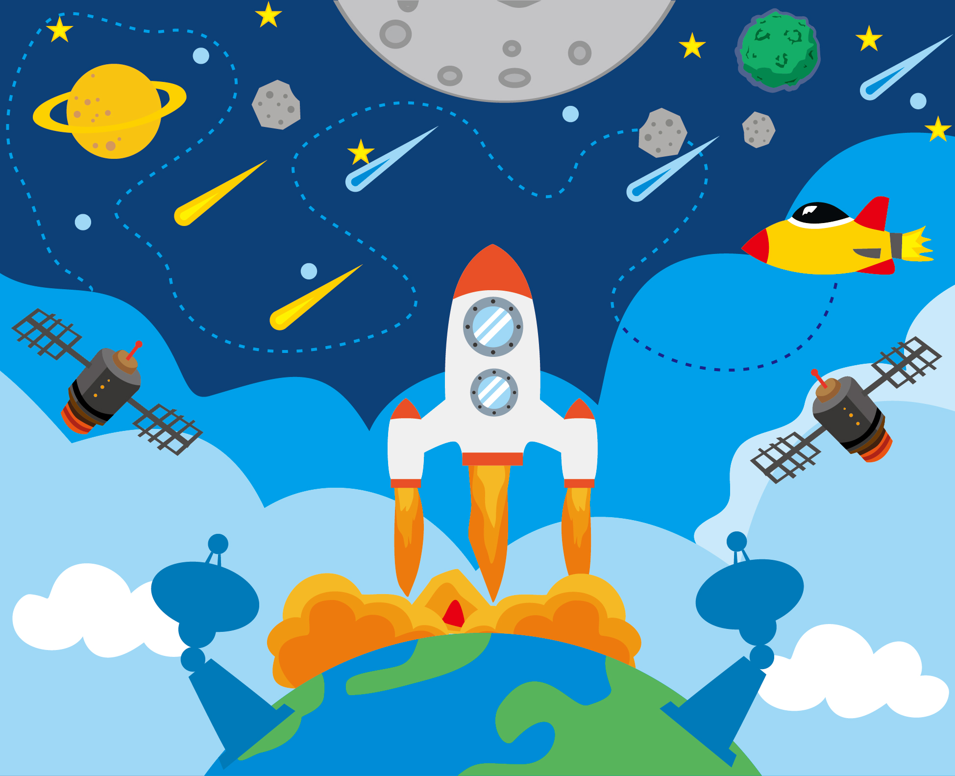 KB1-NX18008-B02舞台背景板-太空