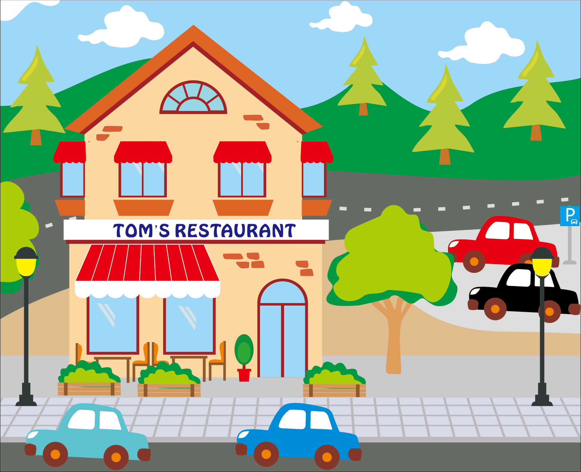 KB1-NX18008-B05舞台背景板-餐厅