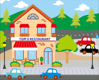 KB1-NX18008-B05舞台背景板-餐厅