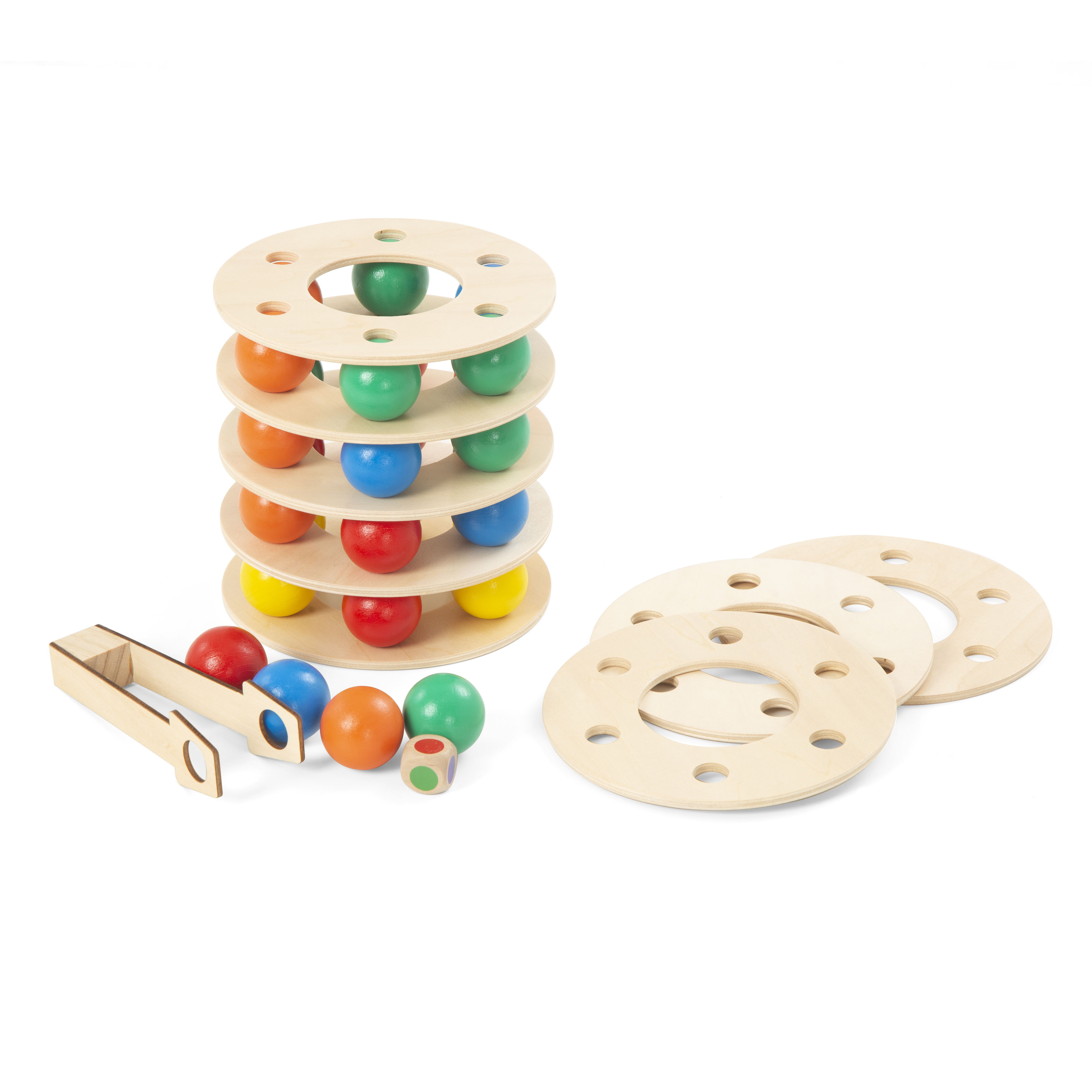 彩虹球塔叠叠高