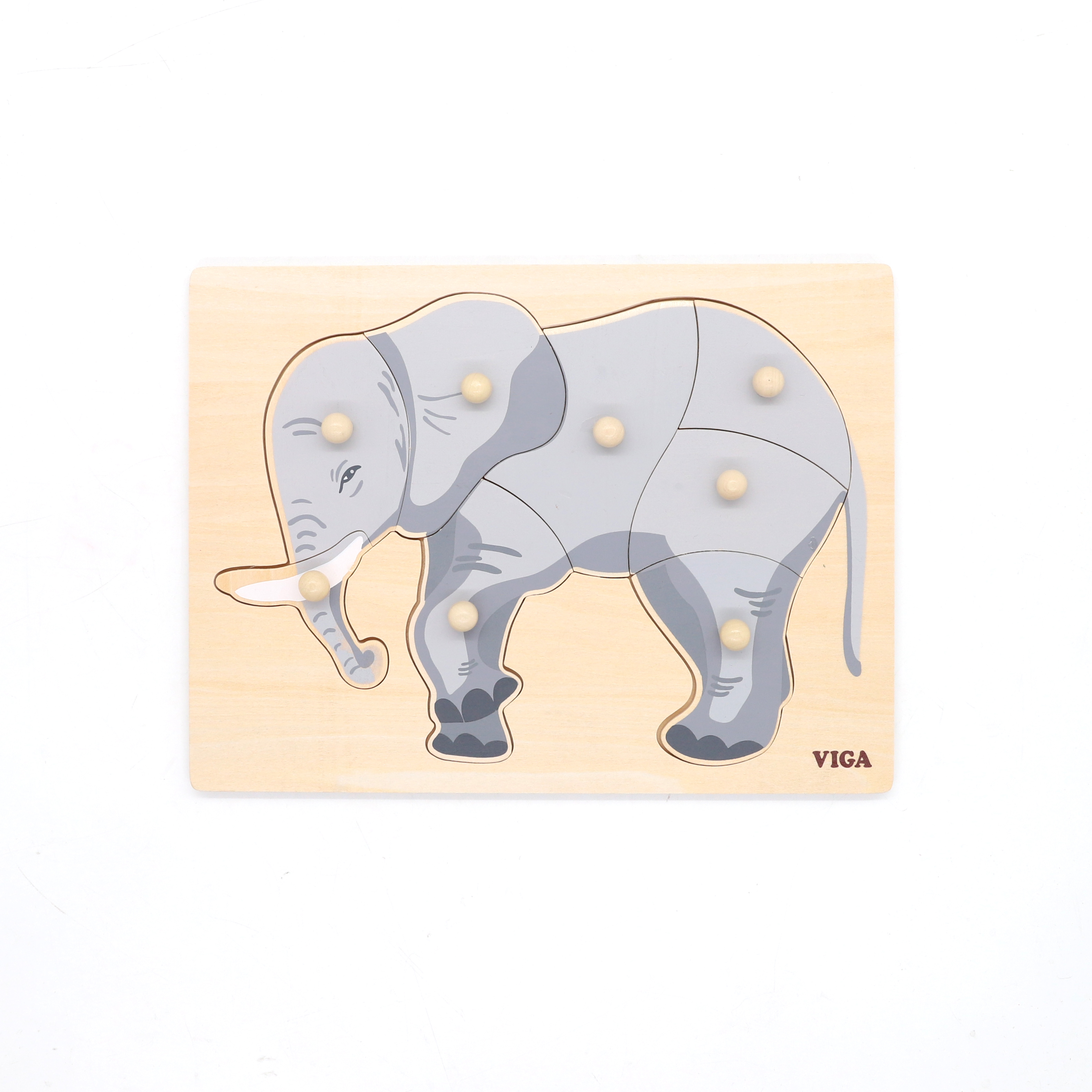 WG6-3YZ1015小把手动物拼图-大象