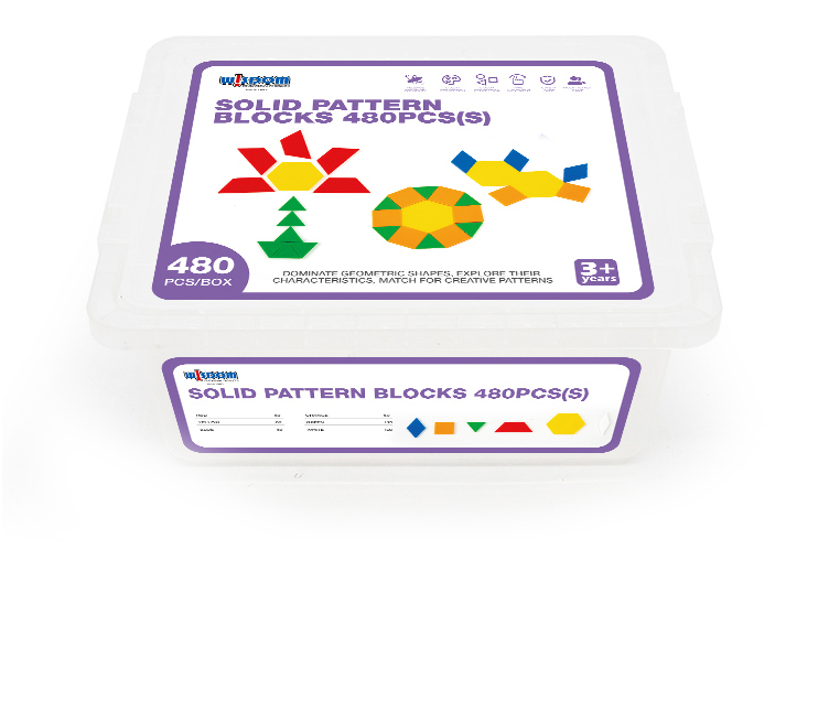 E10-L45实心图案积木贴纸包装-效果图