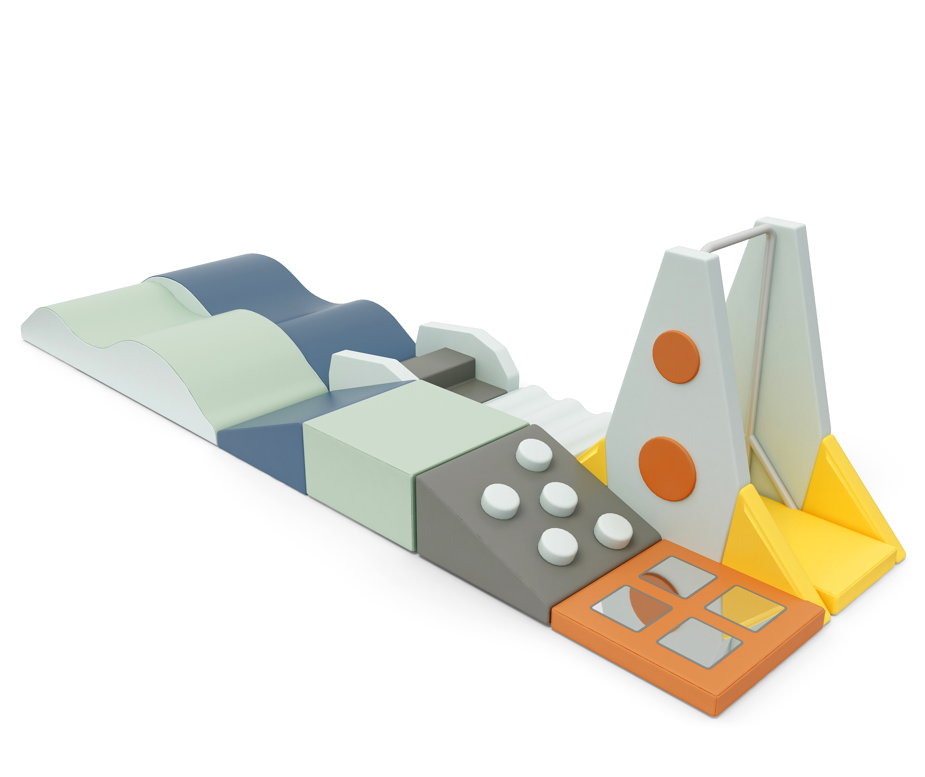 火车攀爬组合D-3