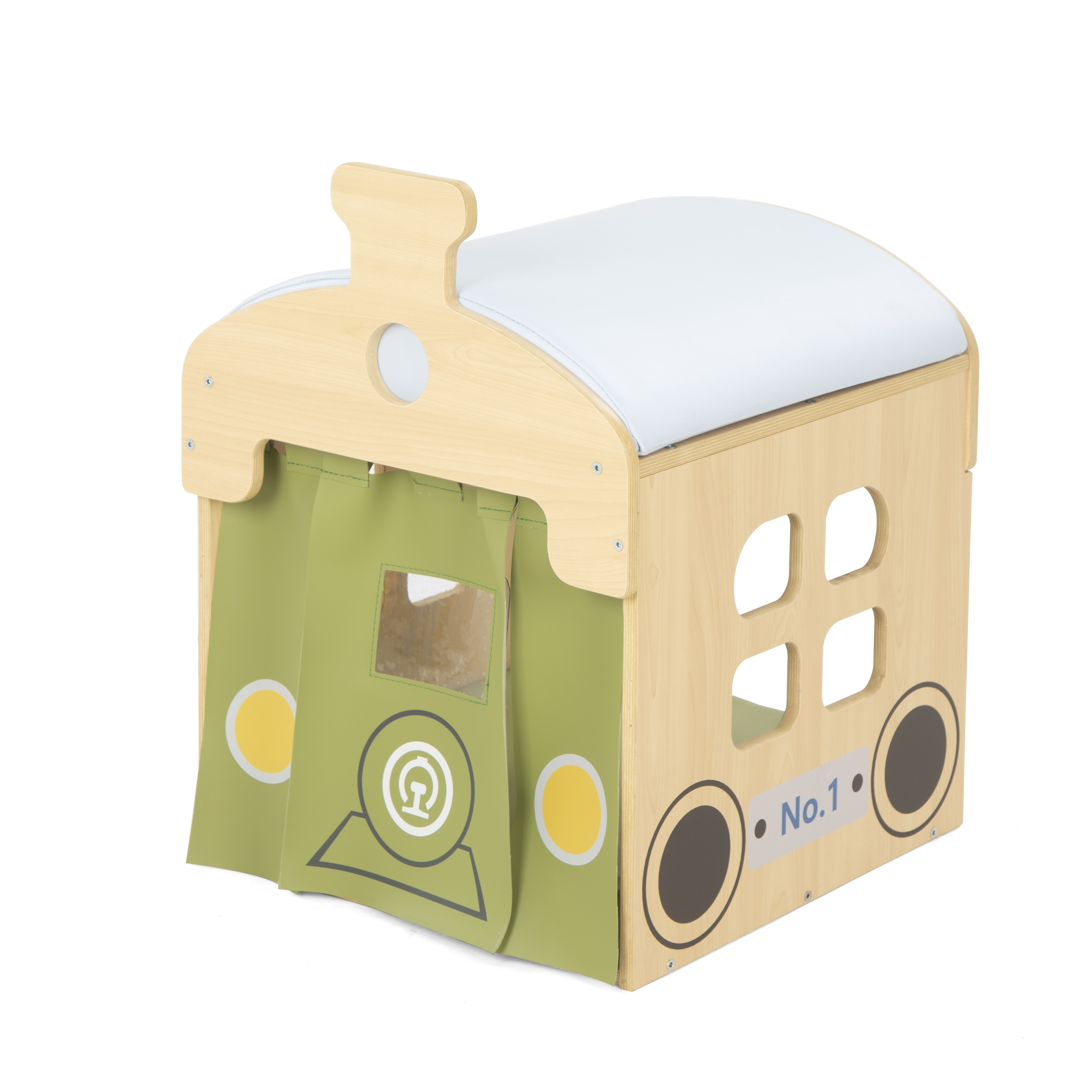 GP1-4223-P01-56火车攀爬-火车头钻笼-蓝绿色