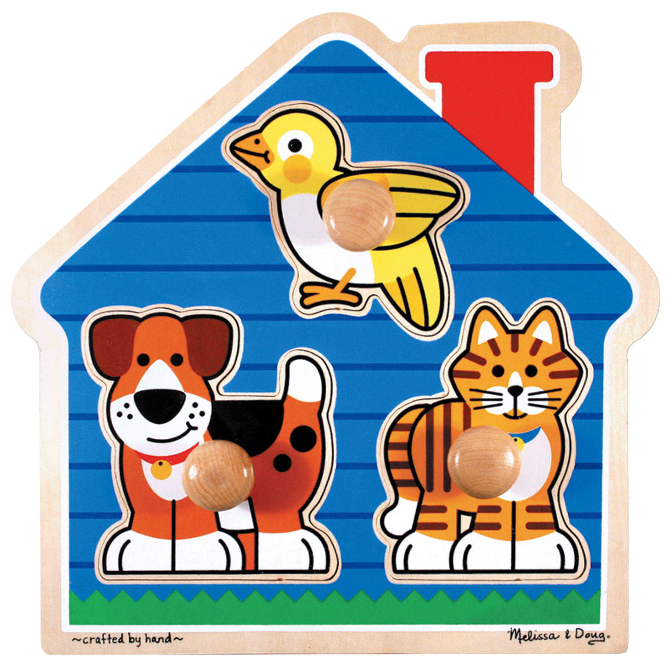 N7-2055幼幼手把拼图-宠物