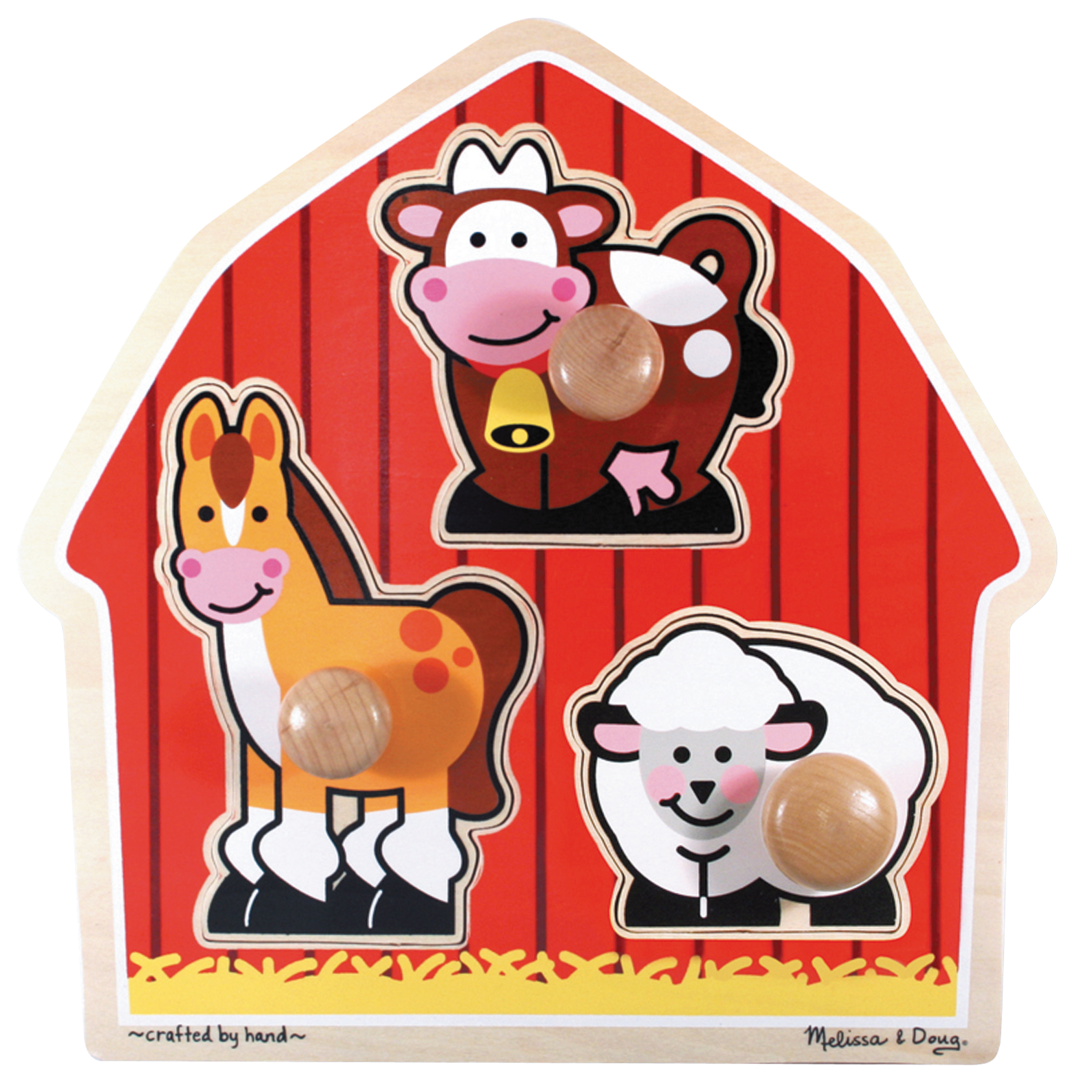 N7-2054幼幼手把拼图-家畜