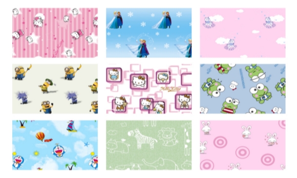 Cartoon PVC Self-adhesive Wallpaper