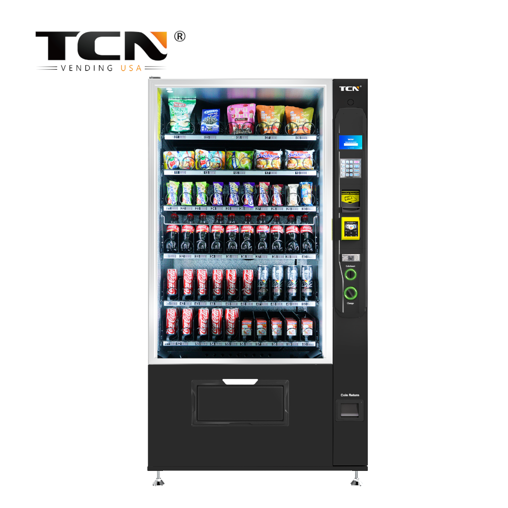 High-Capacity Snack and Drink Vending Machine
