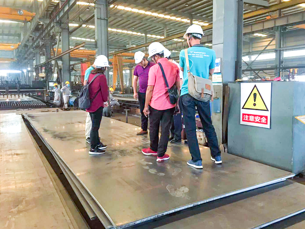 钢结构板材的现场查看