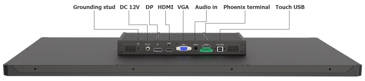 Flush mount touchscreen monitors