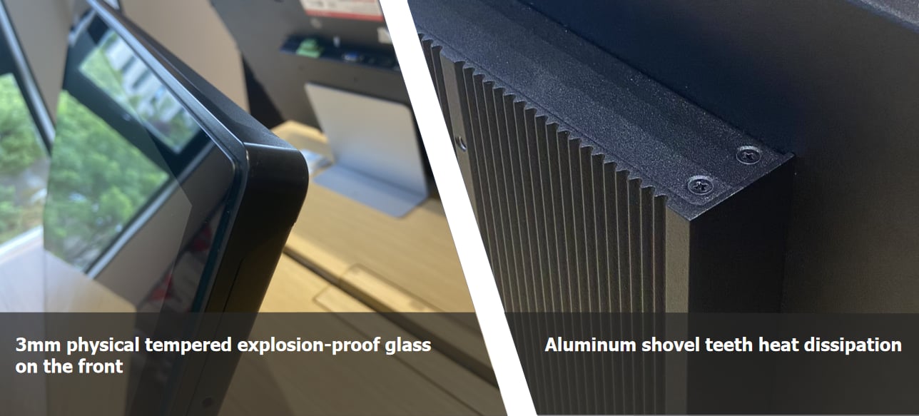 Tempered glass to protect the touchscreen panel