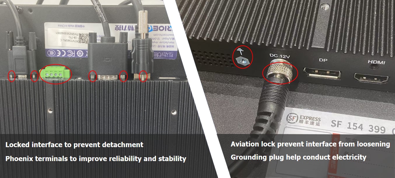 The locking design of the cable