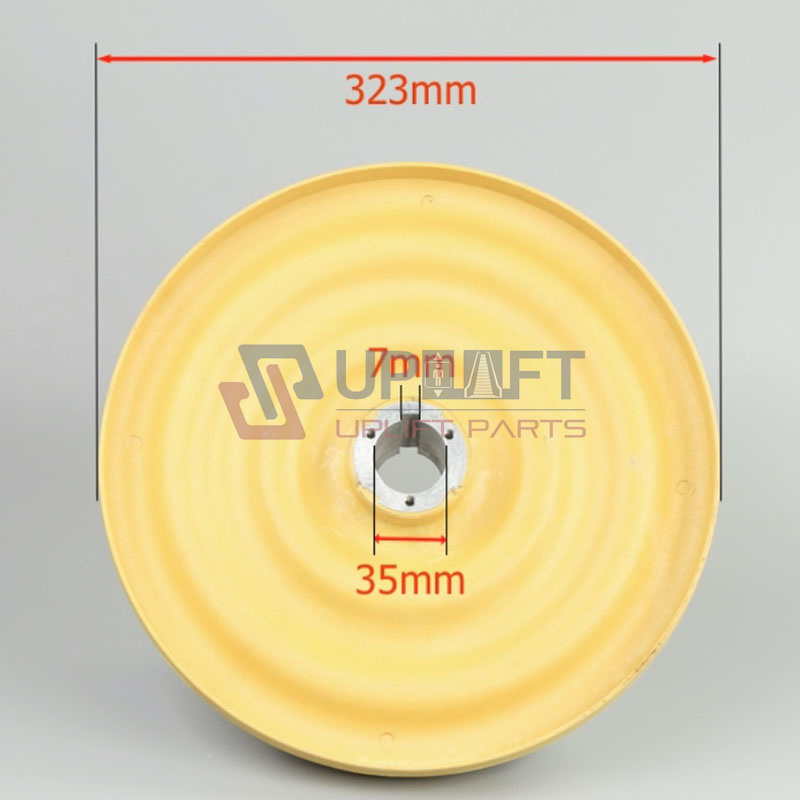 UP001330借电梯盘车轮尺寸323x80x38-4