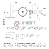 UP002459借26.LiftSafetyPartsElevatorSpeedGovernorOX-200-12