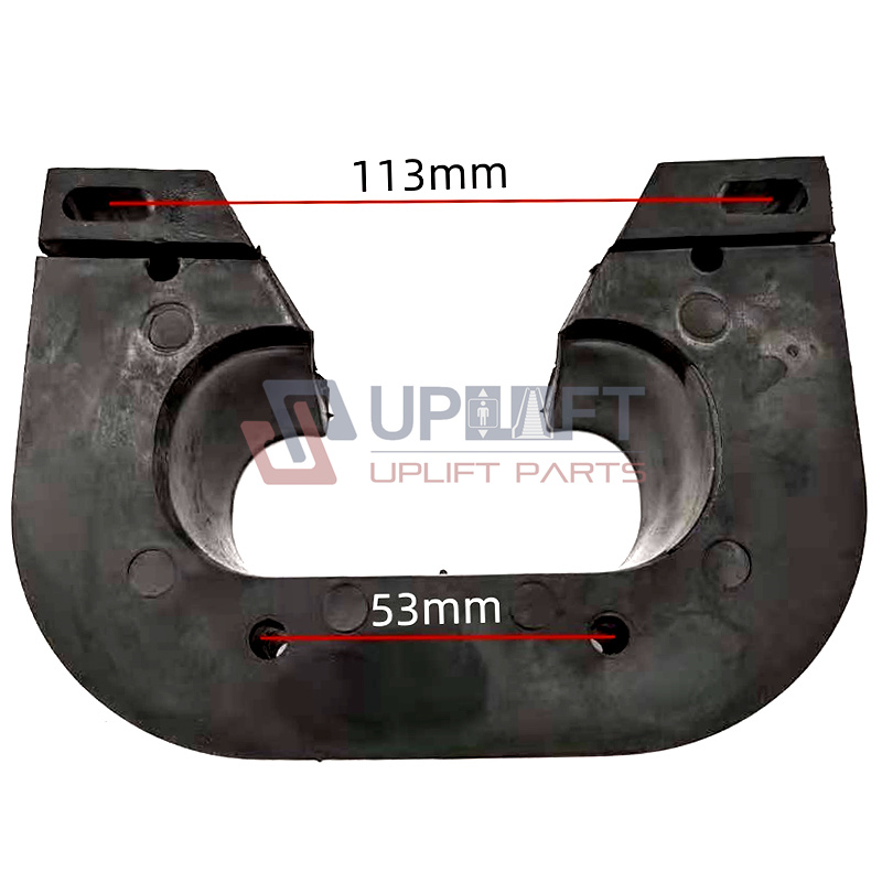 UP002900借扶梯出入口胶垫扶手带胶件出入口虎口-7