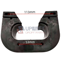 UP002900借扶梯出入口胶垫扶手带胶件出入口虎口-7