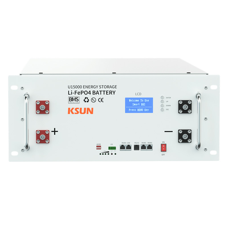 48V-51.20V 200Ah Rack-Mounted LiFePO4 Battery Module