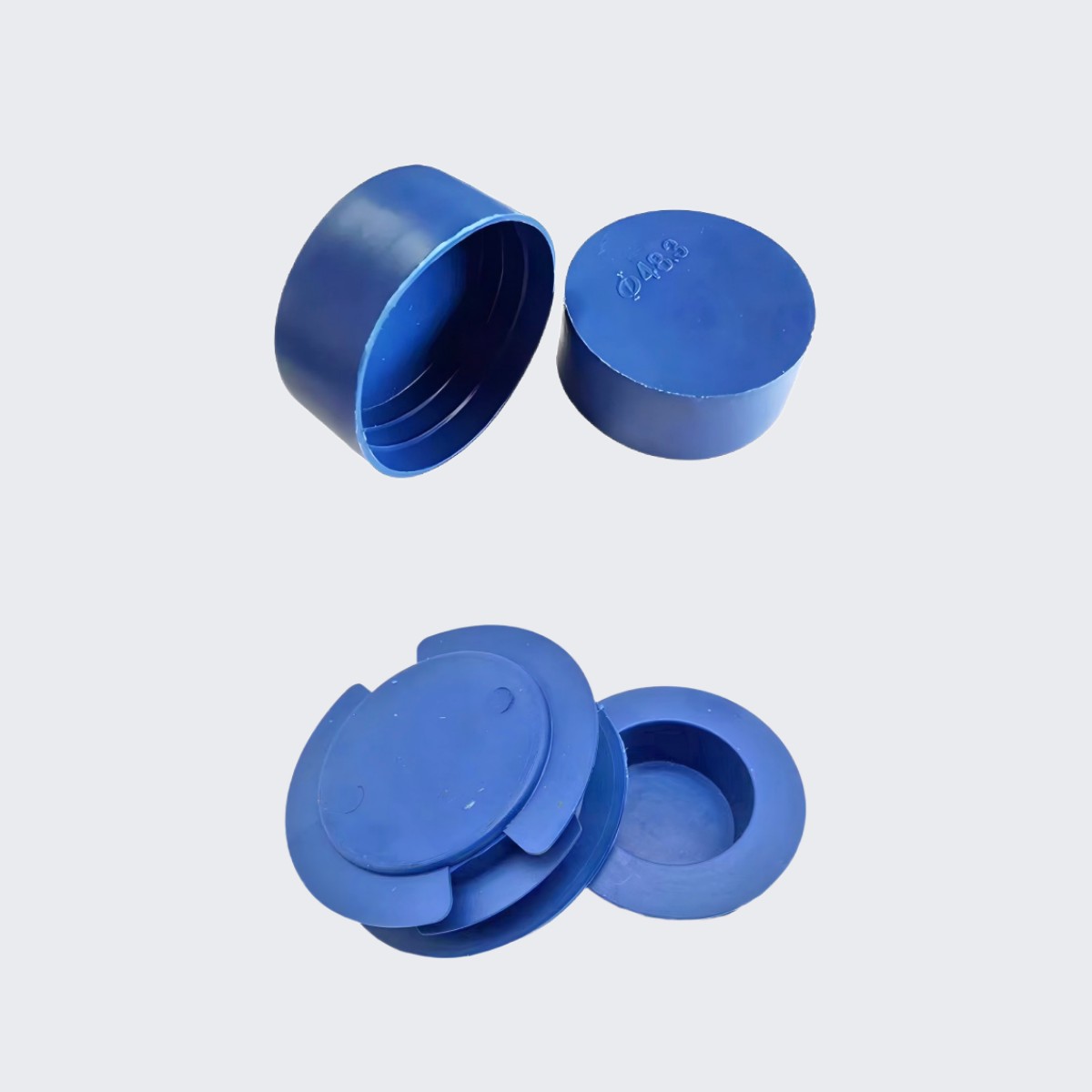 differents types of plastic pipe caps