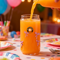 canshapedjuiceglasswithpinkbow1