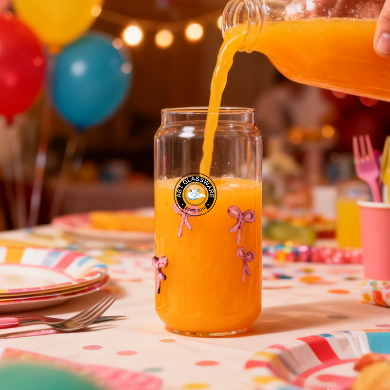 canshapedjuiceglasswithpinkbow2
