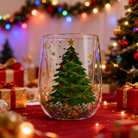 chrismasdoublewallcoffeeglass