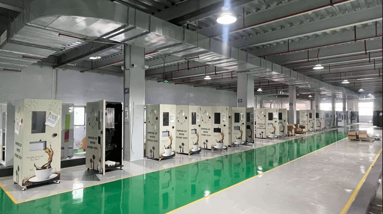 smart factory with automated production lines
