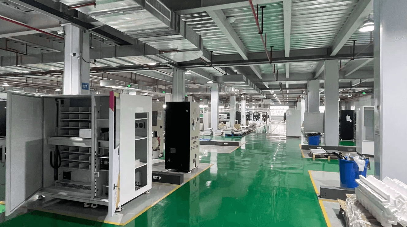 smart factory with automated production lines