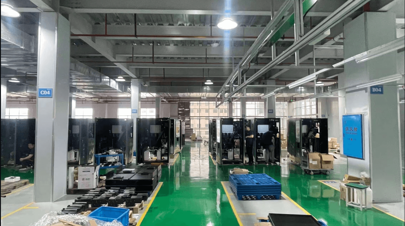 smart factory with automated production lines