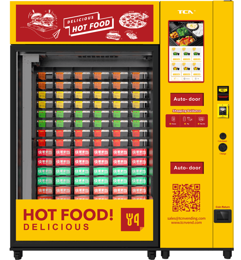 Double microwave for fast heating Vending Machine