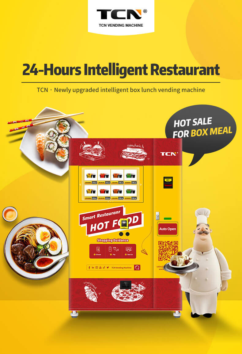 24 hour Smart Hot Food Vending Machine